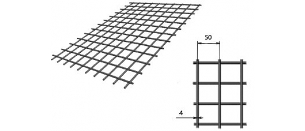 Сетка сварная (дорожная) 50х50х4мм 1х2м купить с доставкой в Городище